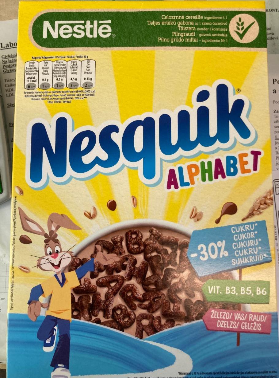 Fotografie - Alphabet Nesquik Nestlé