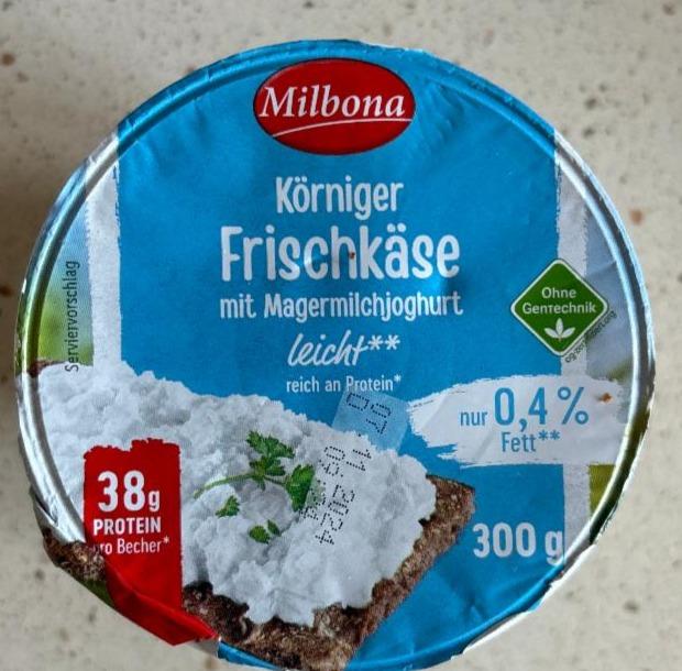 Fotografie - Körniger frischkäse leicht Milbona