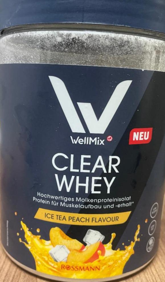 Fotografie - Clear whey Ice tea peach flavour WellMix