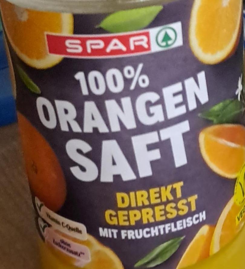 Fotografie - 100% Orangen saft Spar