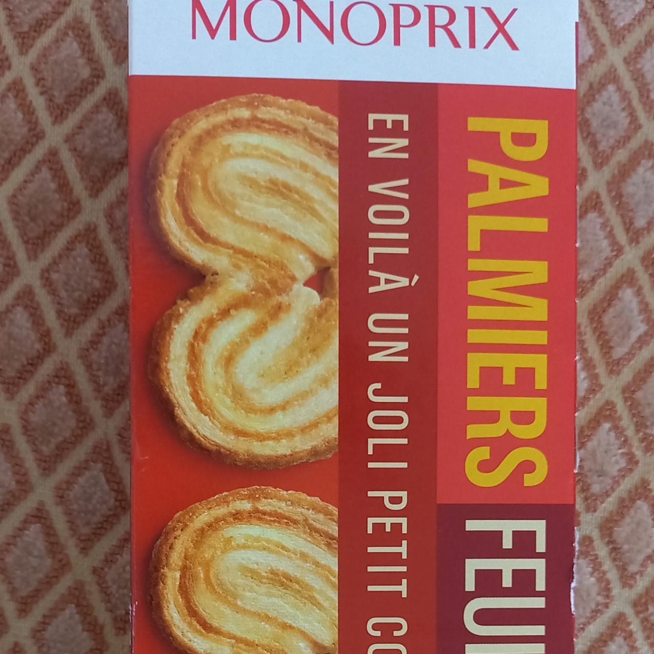 Fotografie - Palmiers feuilletés et dorés Monoprix