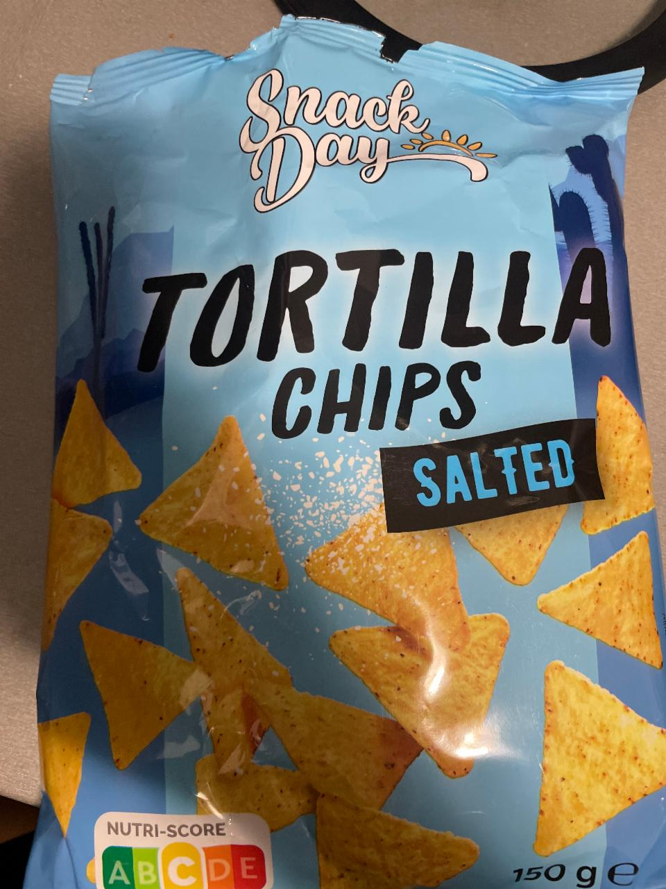 kalorie, salted nutriční Day Snack hodnoty Tortilla - kJ a chips