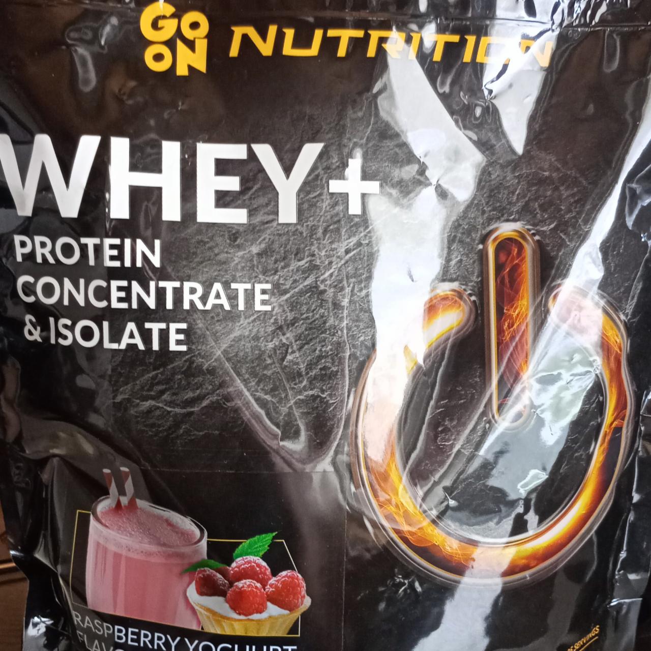 Fotografie - Whey+ protein raspberry yoghurt Go on nutrition