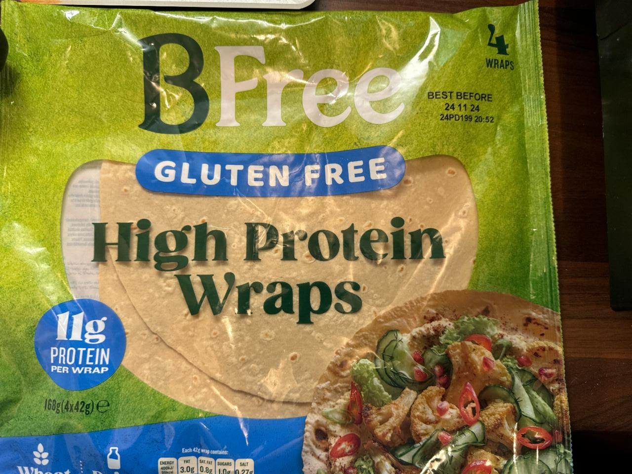 Fotografie - Gluten free high protein wraps Bfree