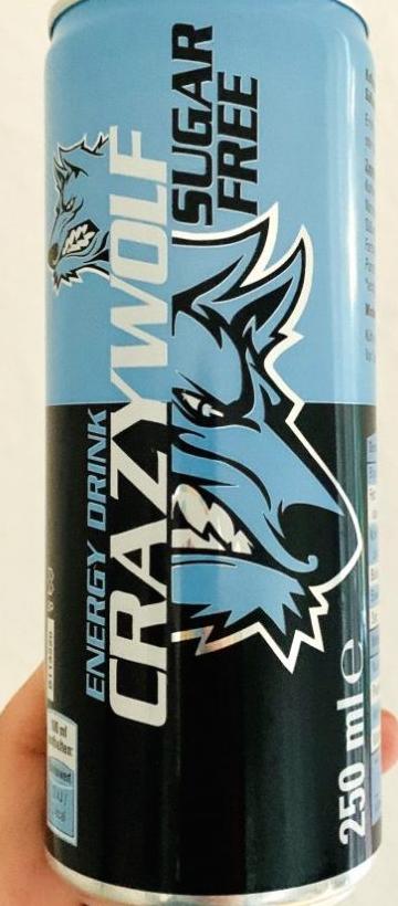 Fotografie - Energy drink sugar free Crazy Wolf