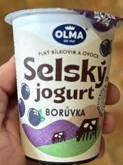 Fotografie - Selský jogurt borůvka Olma