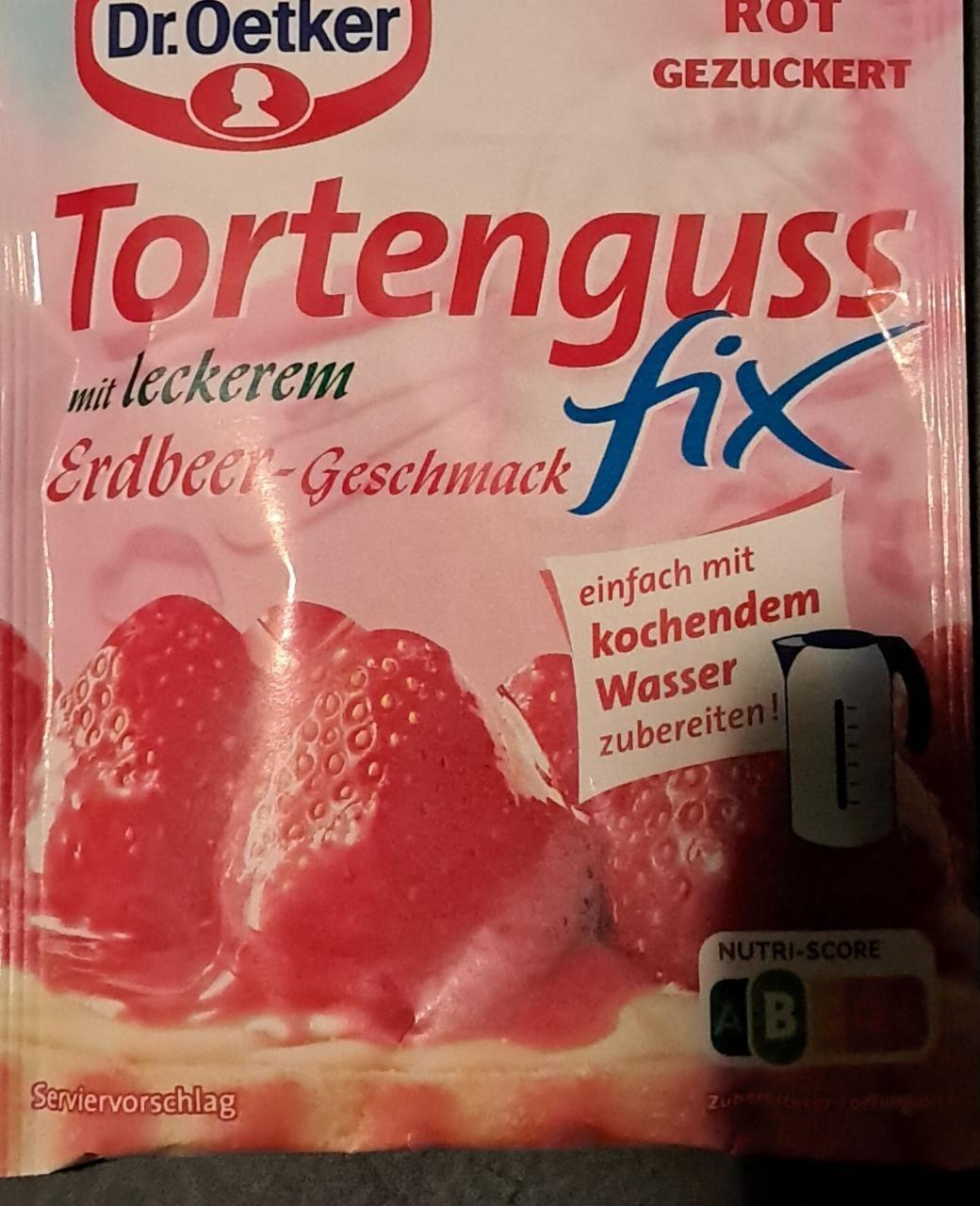 Fotografie - Tortenguss fix erdbeer Dr.Oetker