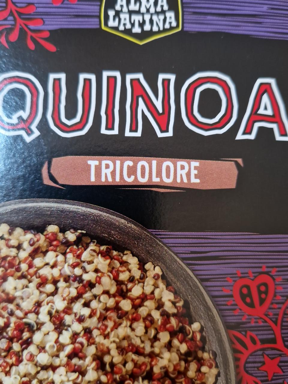 Quinoa tricolore Alma hodnoty kalorie, Latina - a kJ nutriční