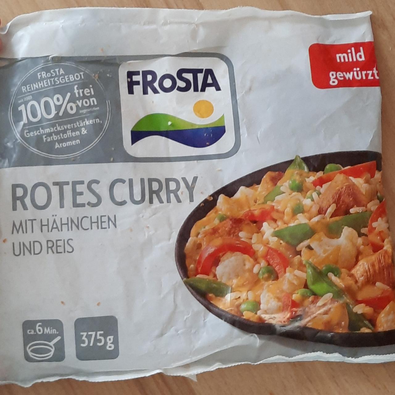 Fotografie - Rotes curry mit Hähnchen und reis FRoSTA