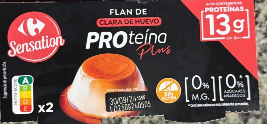 Fotografie - Flan proteína de clara de huevo 0% Carrefour