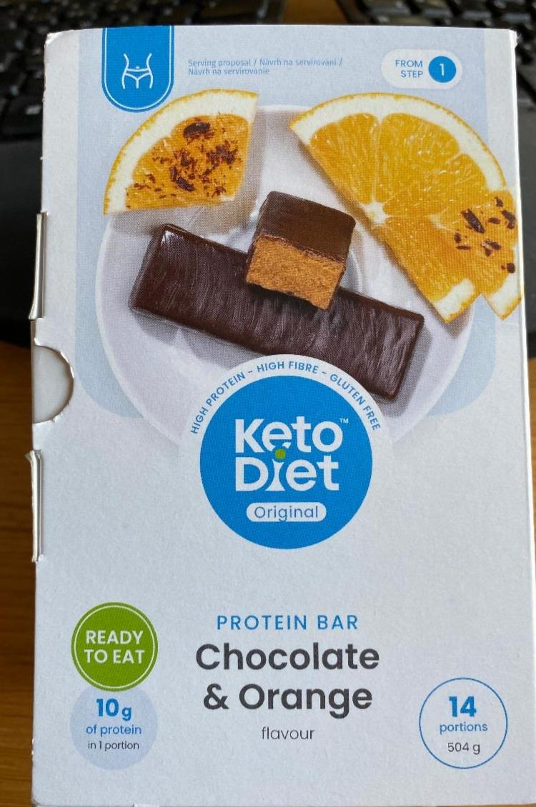 Fotografie - Protein bar Chocolate & Orange KetoDiet