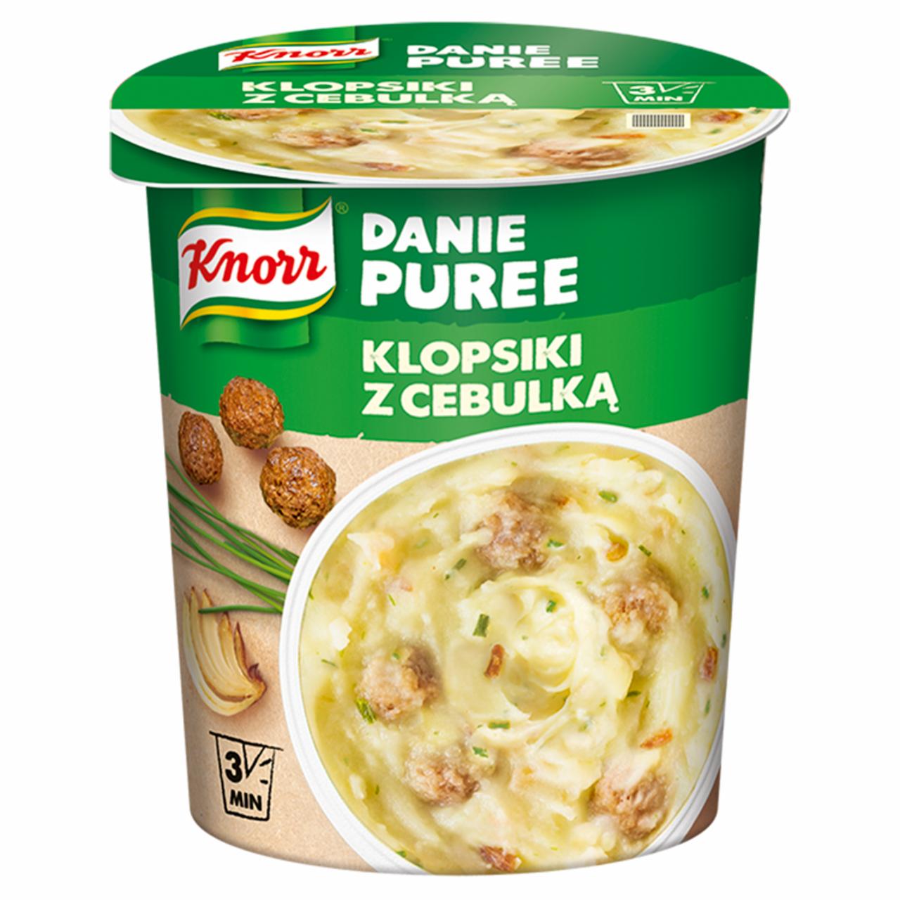 Fotografie - Danie puree klopsiki z cebulką Knorr