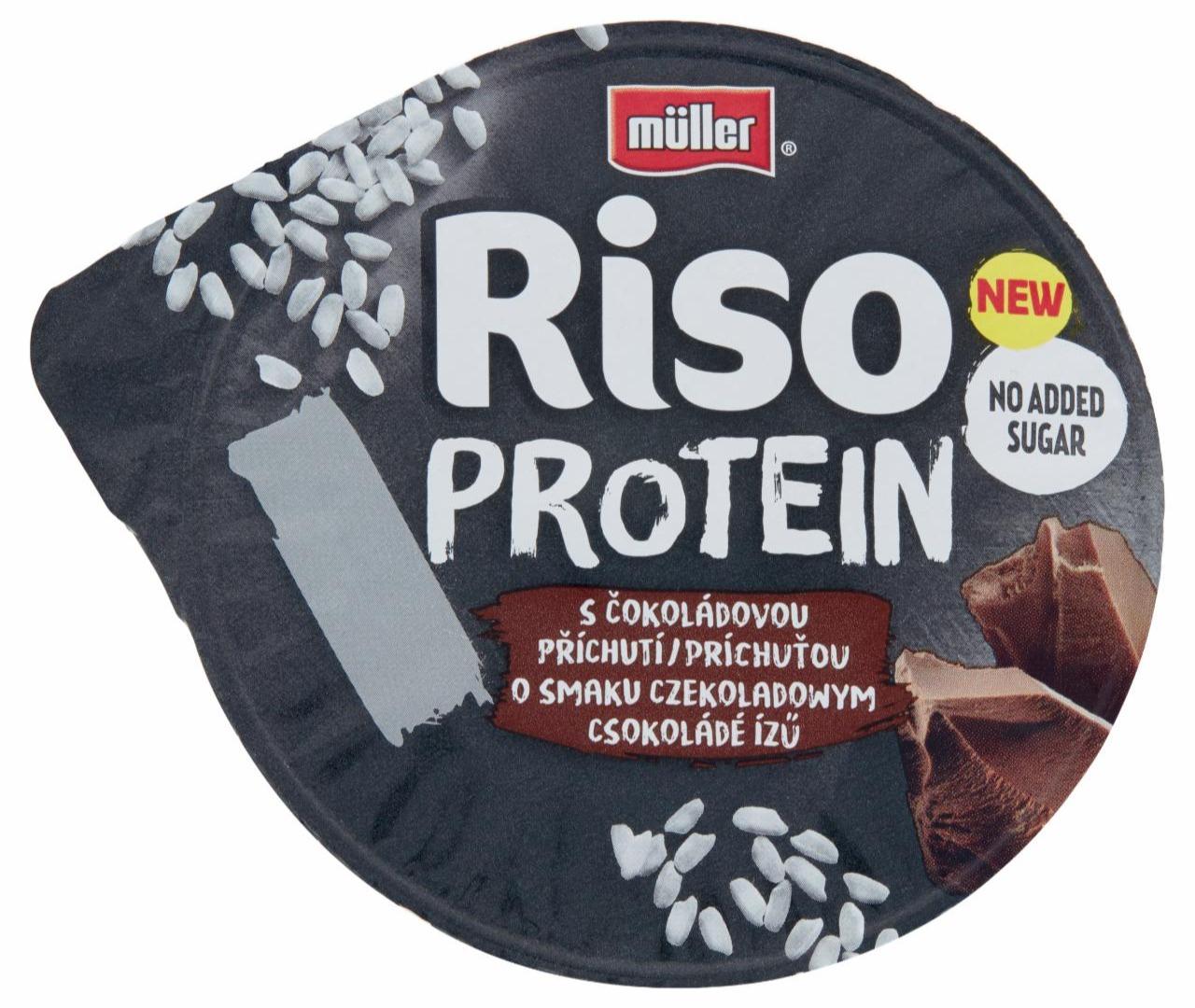 Fotografie - Riso protein no added sugar s čokoládovou příchutí Müller