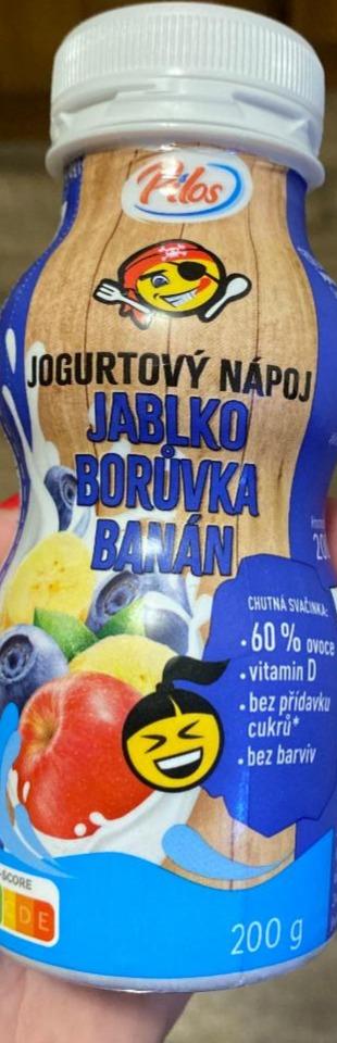 Fotografie - Jogurtový nápoj jablko borůvka banán Pilos