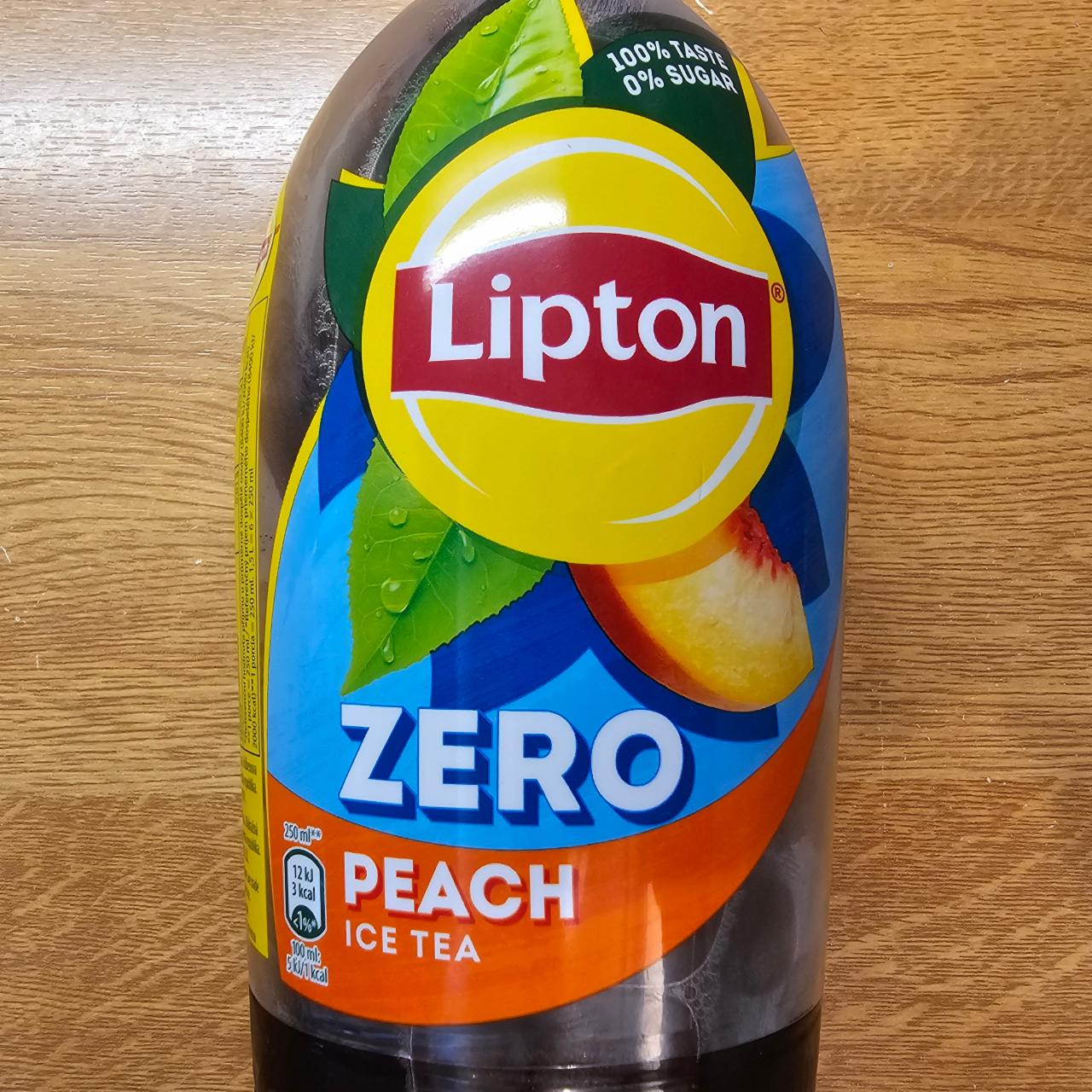 Fotografie - Zero peach ice tea Lipton