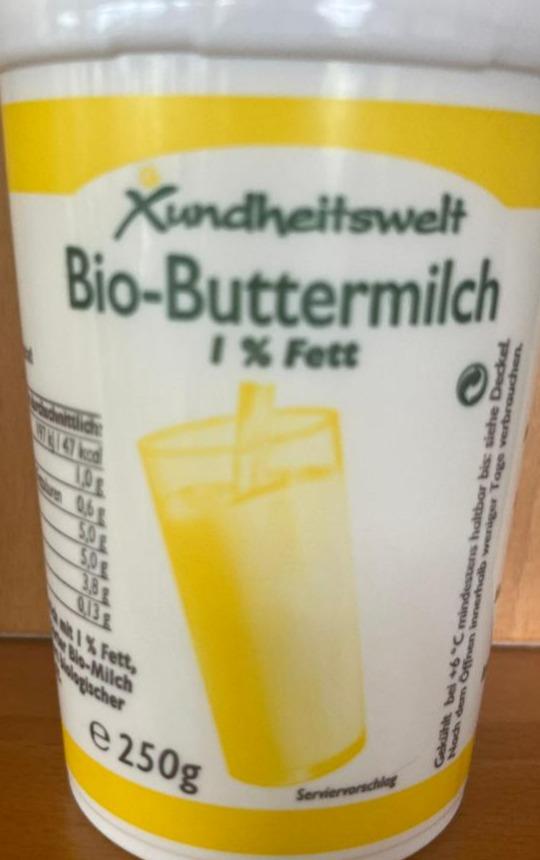 Fotografie - Bio-Buttermilch 1% Fett Xundheitswelt