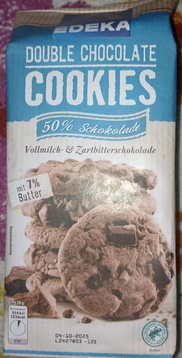 Fotografie - Double Chocolate Cookies Vollmilch & Zartbitterschokolade Edeka