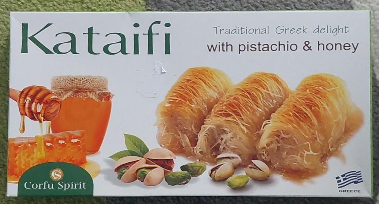 Fotografie - Kataifi with pistachio & honey Corfu Spirit