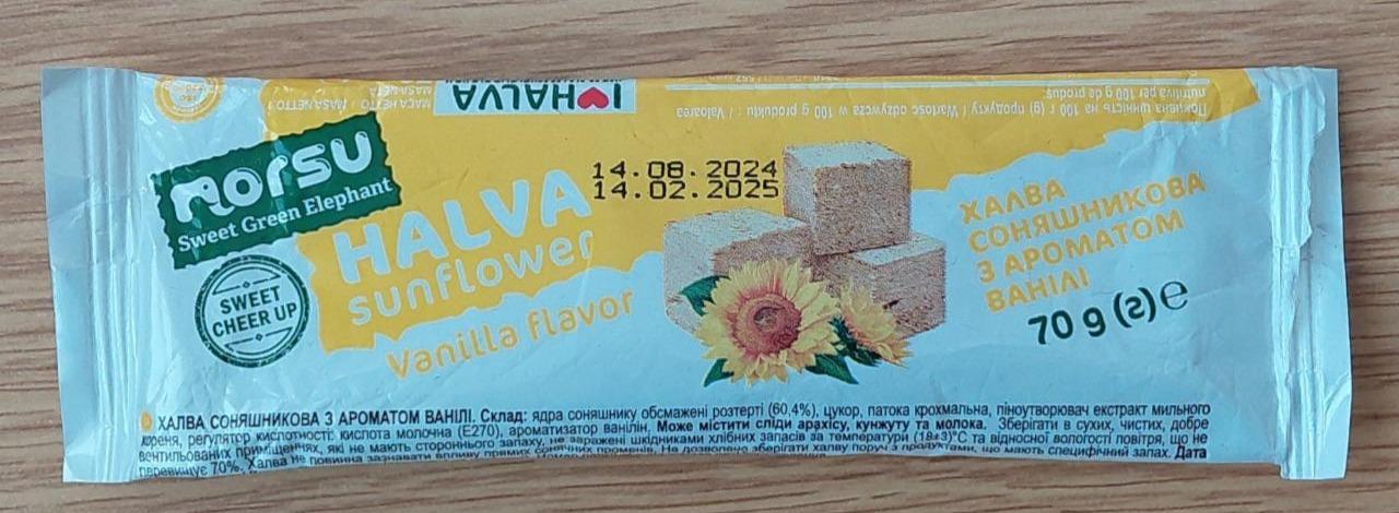 Fotografie - Halva sunflower vanilla flavor Norsu