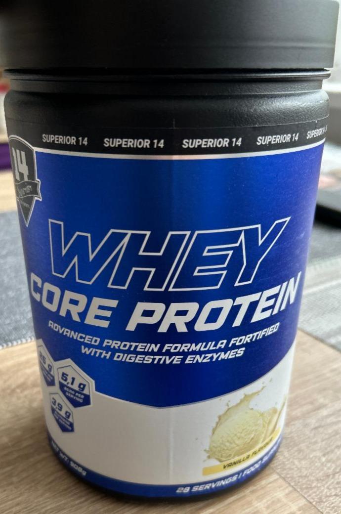 Fotografie - Whey core protein vanilla flavour Superior 14