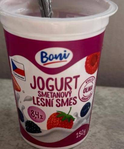 Fotografie - Jogurt smetanový lesní směs Boni