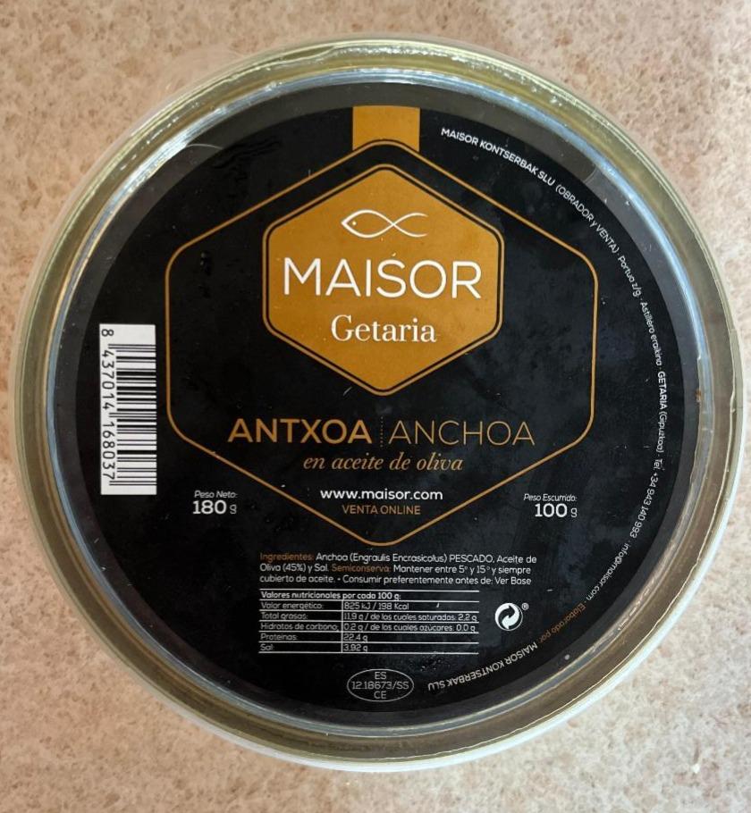 Fotografie - Antxoa en aceite de oliva Maisor