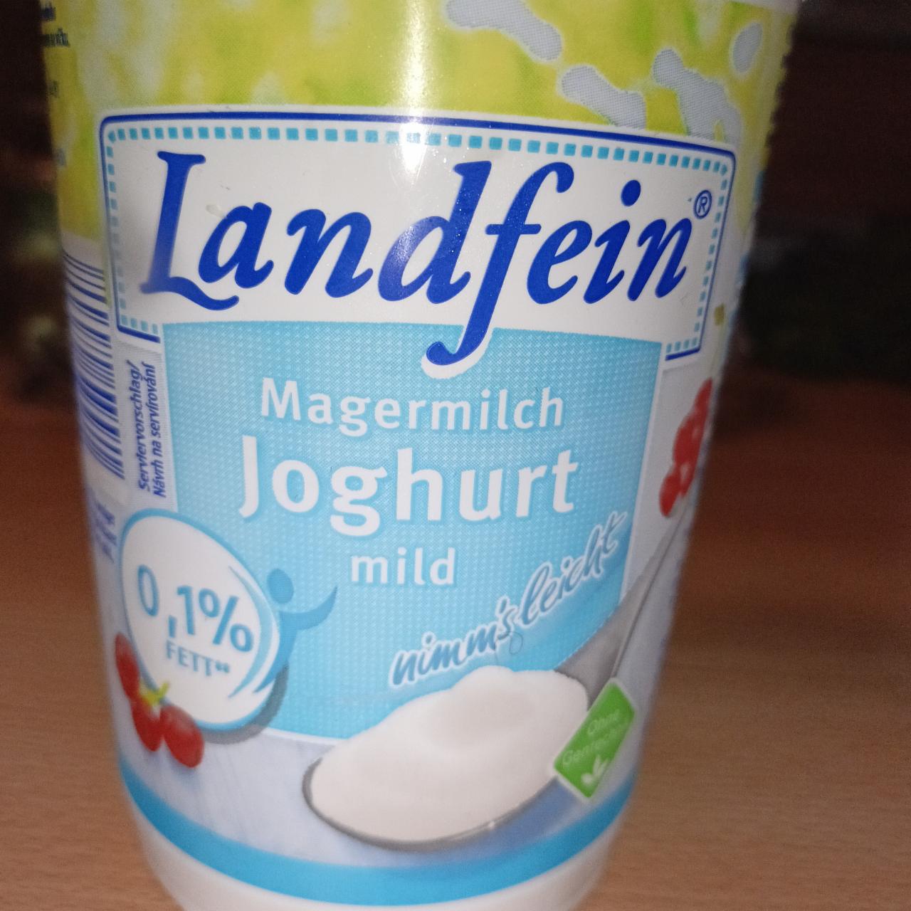 Fotografie - Magermilch joghurt mild 0,1% Landfein