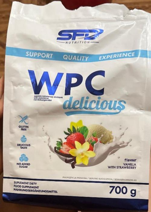 Fotografie - Whey delicious vanilla with strawberry SFD Nutrition