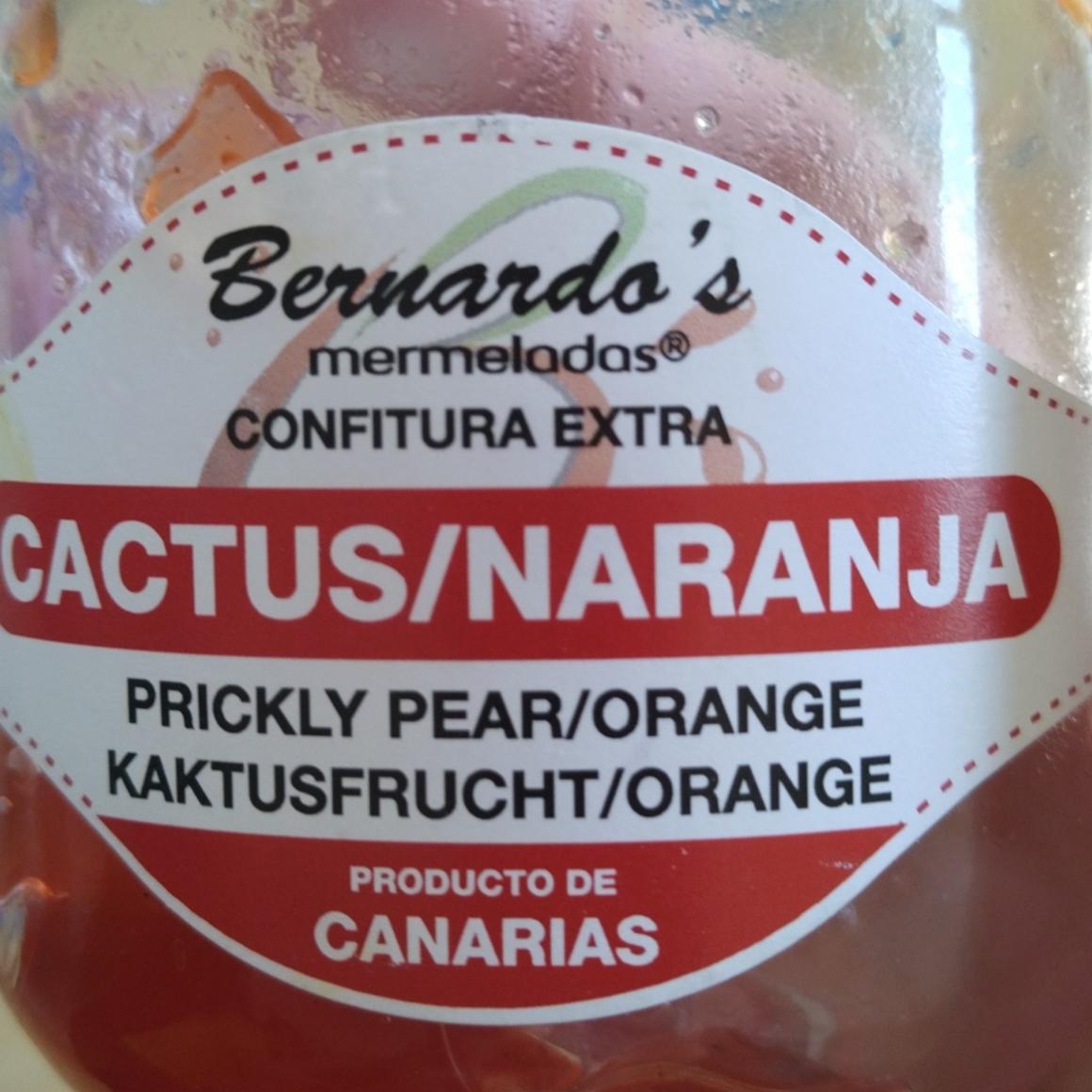 Fotografie - Confitura Extra Cactus/Naranja Bernardo's Mermeladas