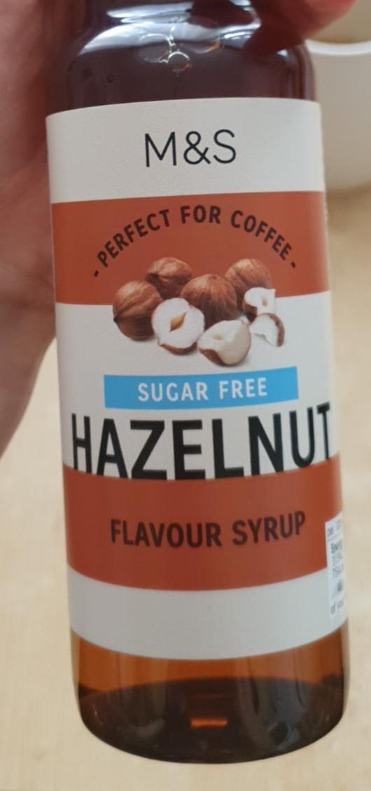 Fotografie - Sugar free hazelnut flavour syrup M&S