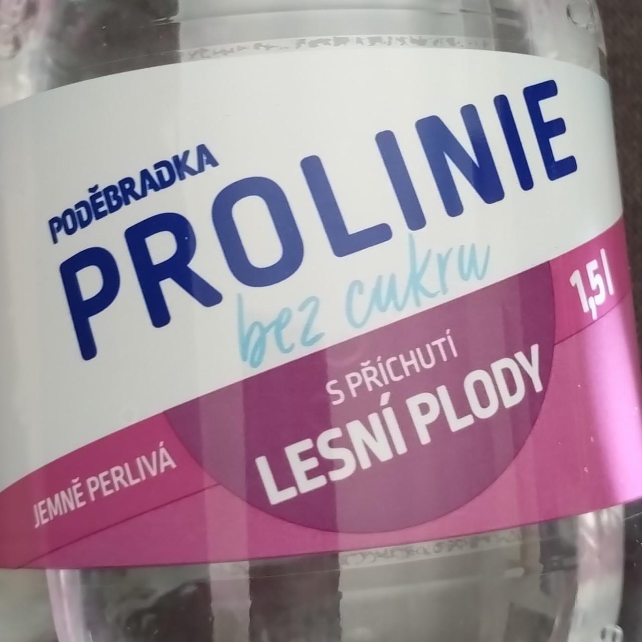 Fotografie - Prolinie bez cukru jemně perlivá s příchutí lesní plody Poděbradka