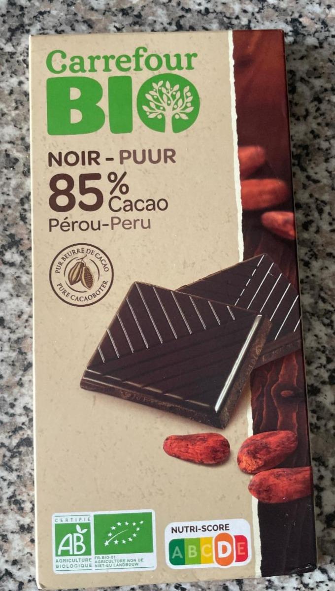 Fotografie - Noir 85% cacao Pérou Carrefour Bio