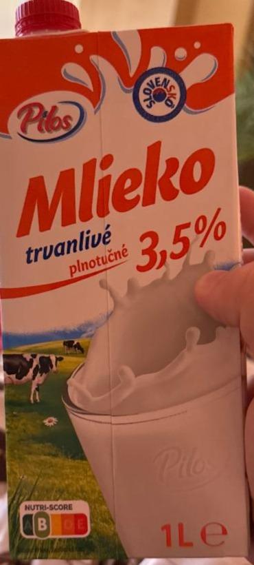 Fotografie - Mlieko trvanlivé plnotučné 3,5% Pilos