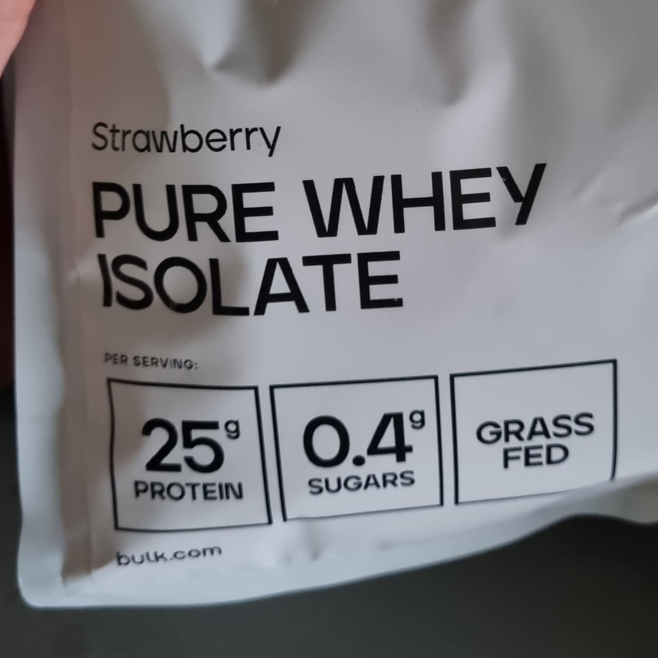 Fotografie - Pure whey isolate strawberry Bulk