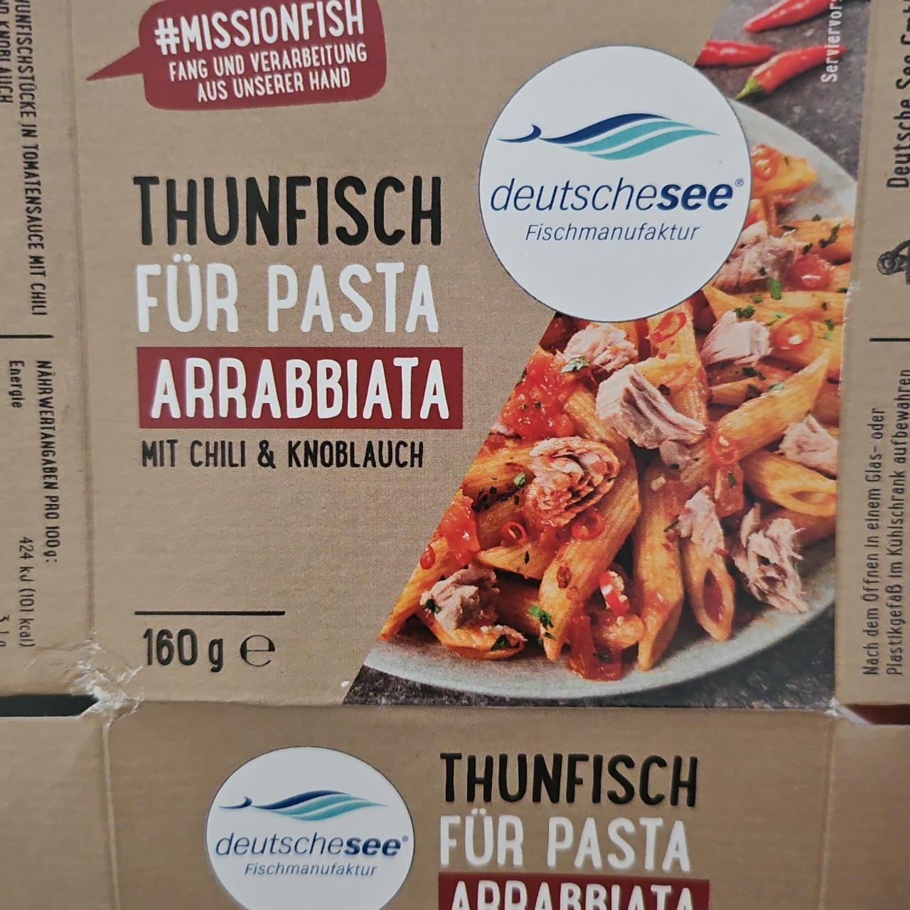 Fotografie - Thunfisch für pasta arrabbiata mit chili & knoblauch DeutscheSee