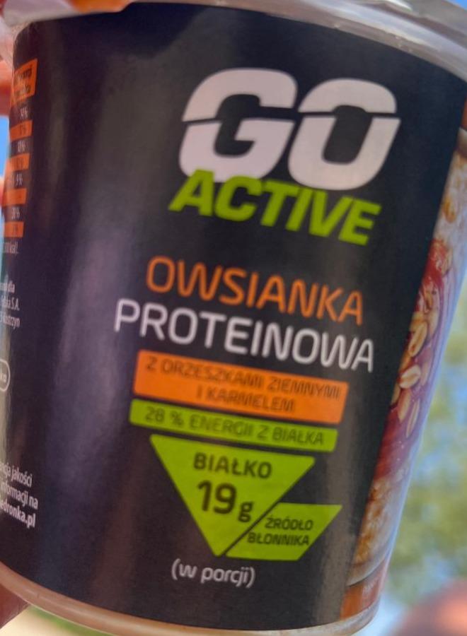 Fotografie - Owsianka proteinowa z orzeszkami ziemnymi i karmelem Go Active