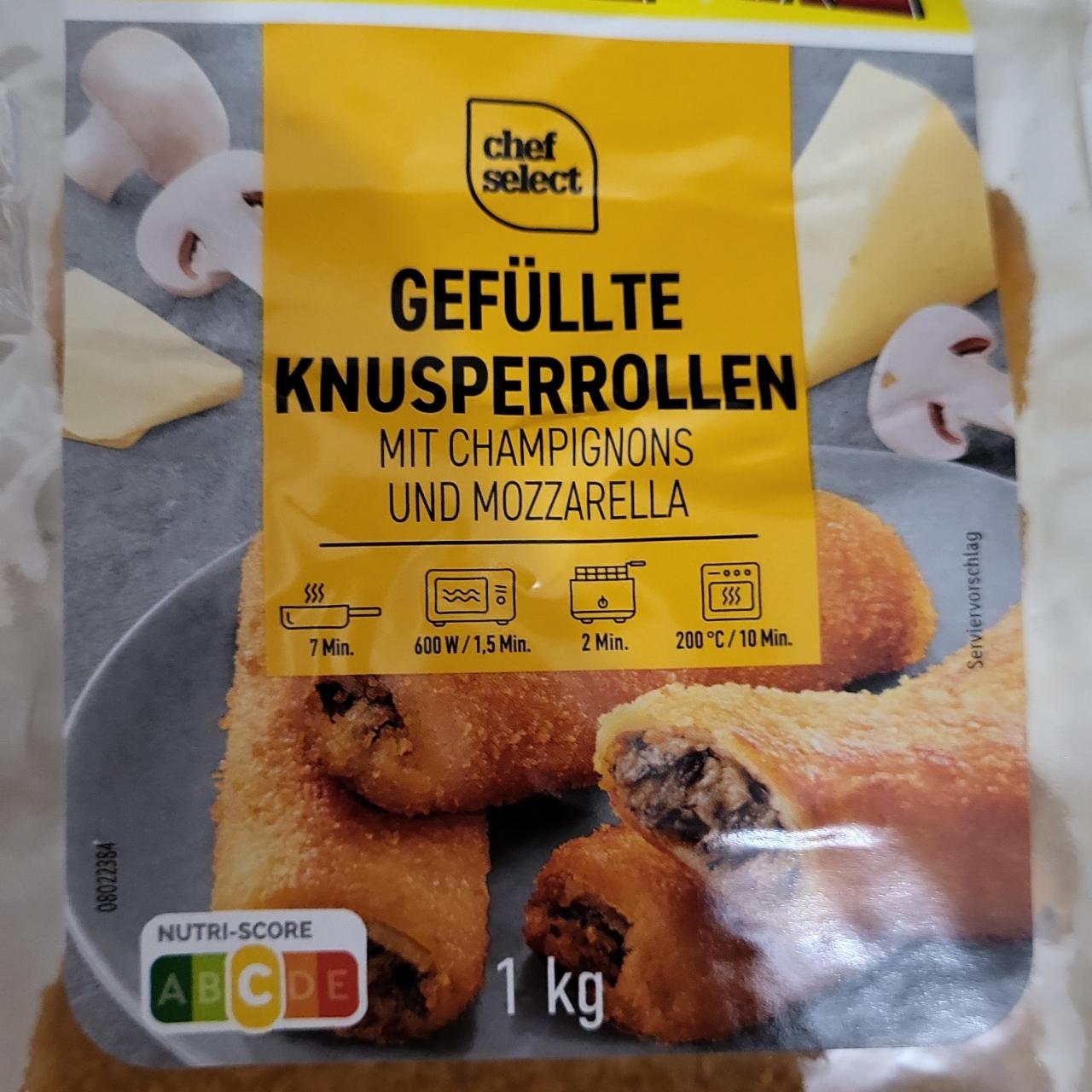 Fotografie - Gefüllte knusperrollen champignons mozzarella Chef Select