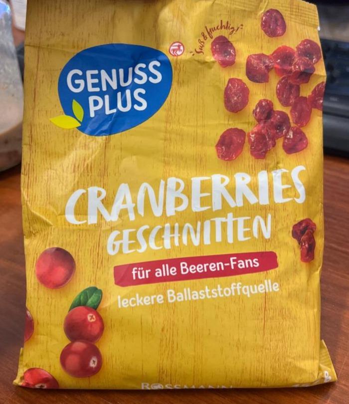 Fotografie - Cranberries geschnitten Genuss plus