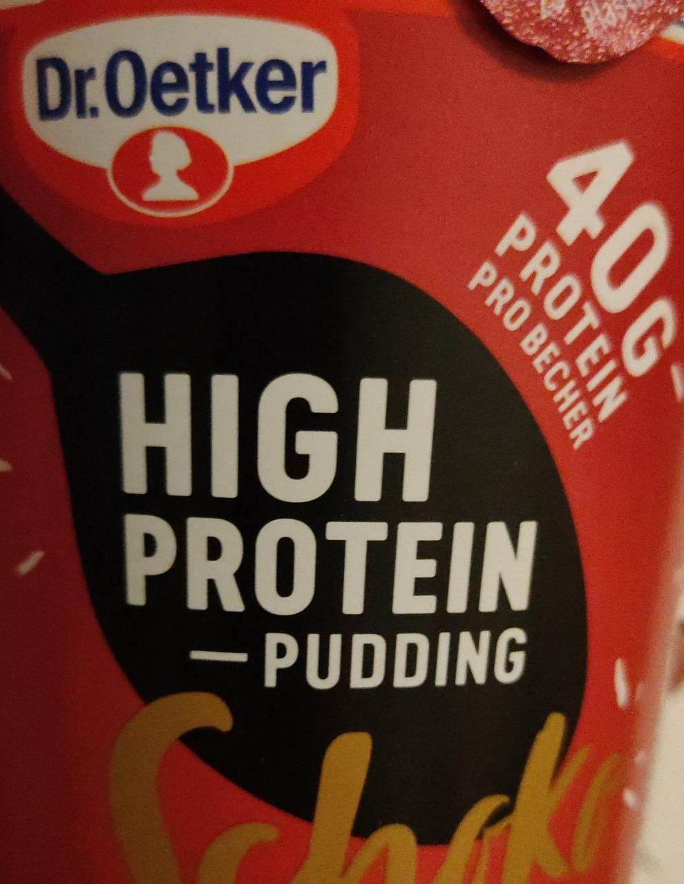 Fotografie - High protein pudding schoko Dr.Oetker