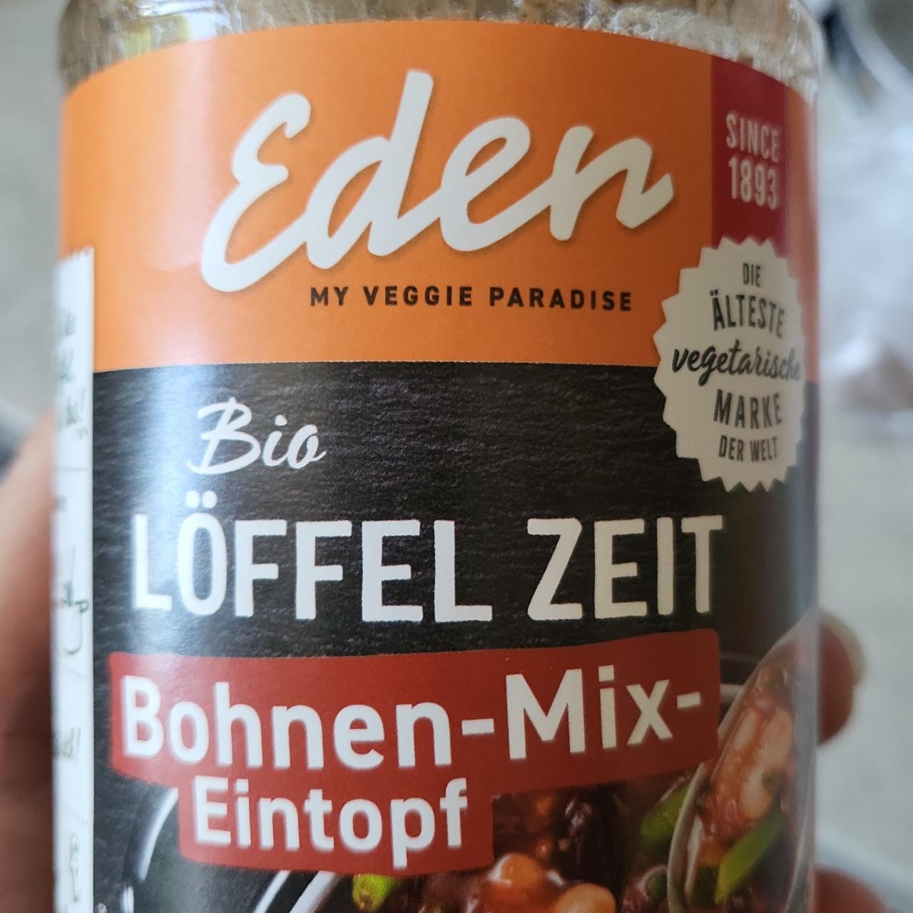 Fotografie - Bio löffel zeit bohnen-mix-eintopf Eden