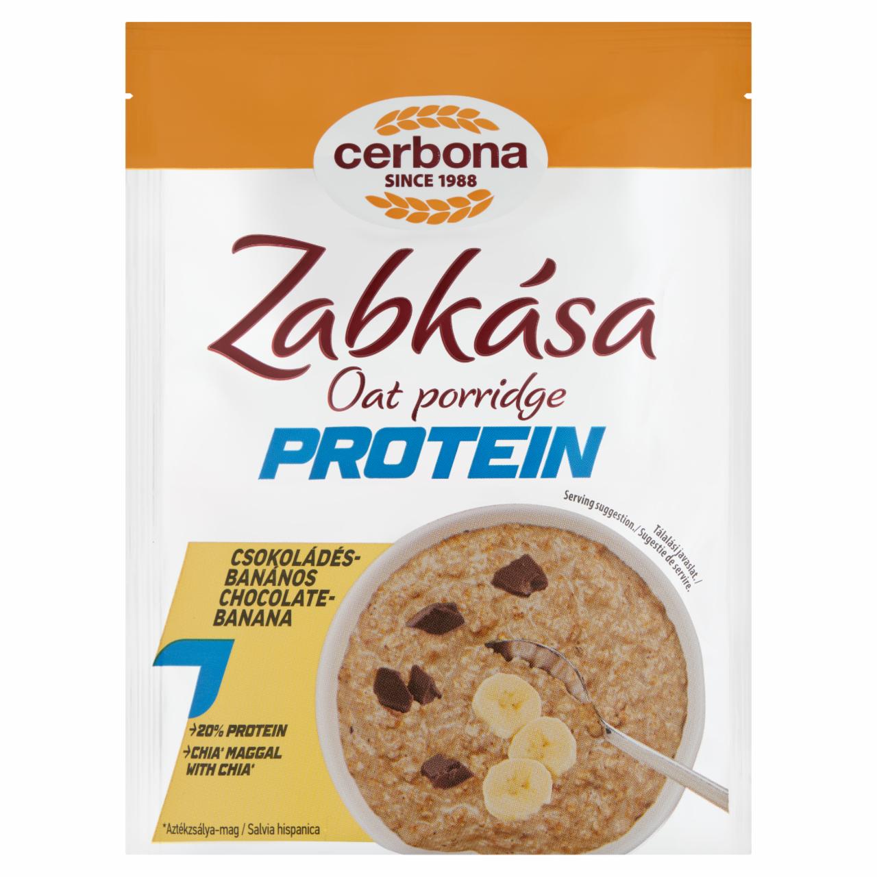 Fotografie - Zabkása Sport Protein csokoládés-banános Cerbona