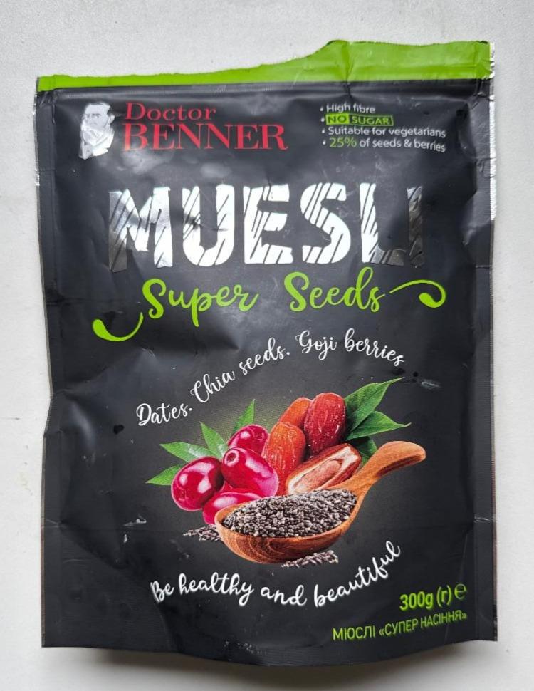 Fotografie - Muesli super seeds Doctor BENNER