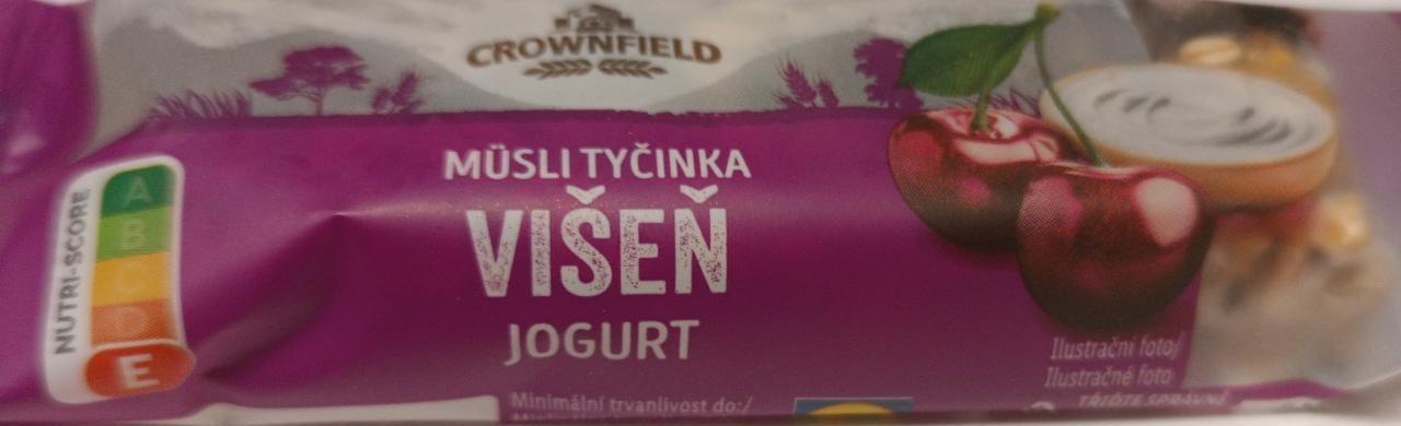 Fotografie - Musli tyčinka višeň jogurt Crownfield