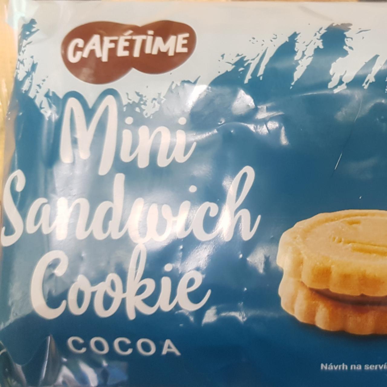 Fotografie - Mini sandwich cookie coccoa Cafetime