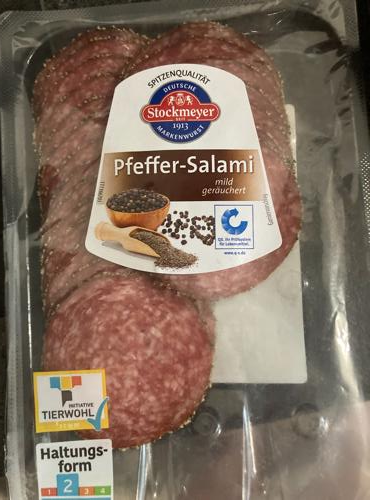 Fotografie - Pfeffer-Salami mild geräuchert Stockmeyer