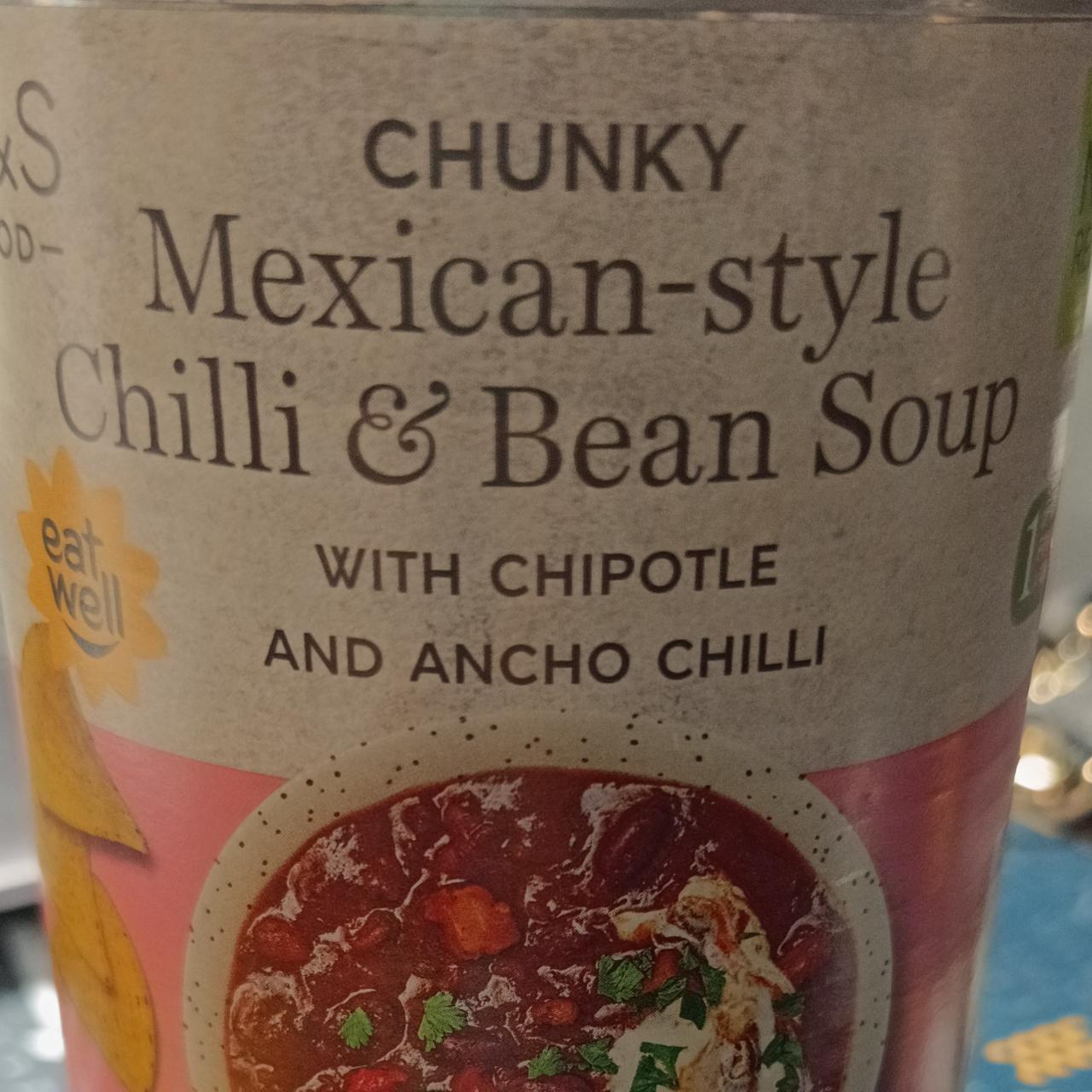 Fotografie - Chunky mexican-style chilli & bean soup M&S Food