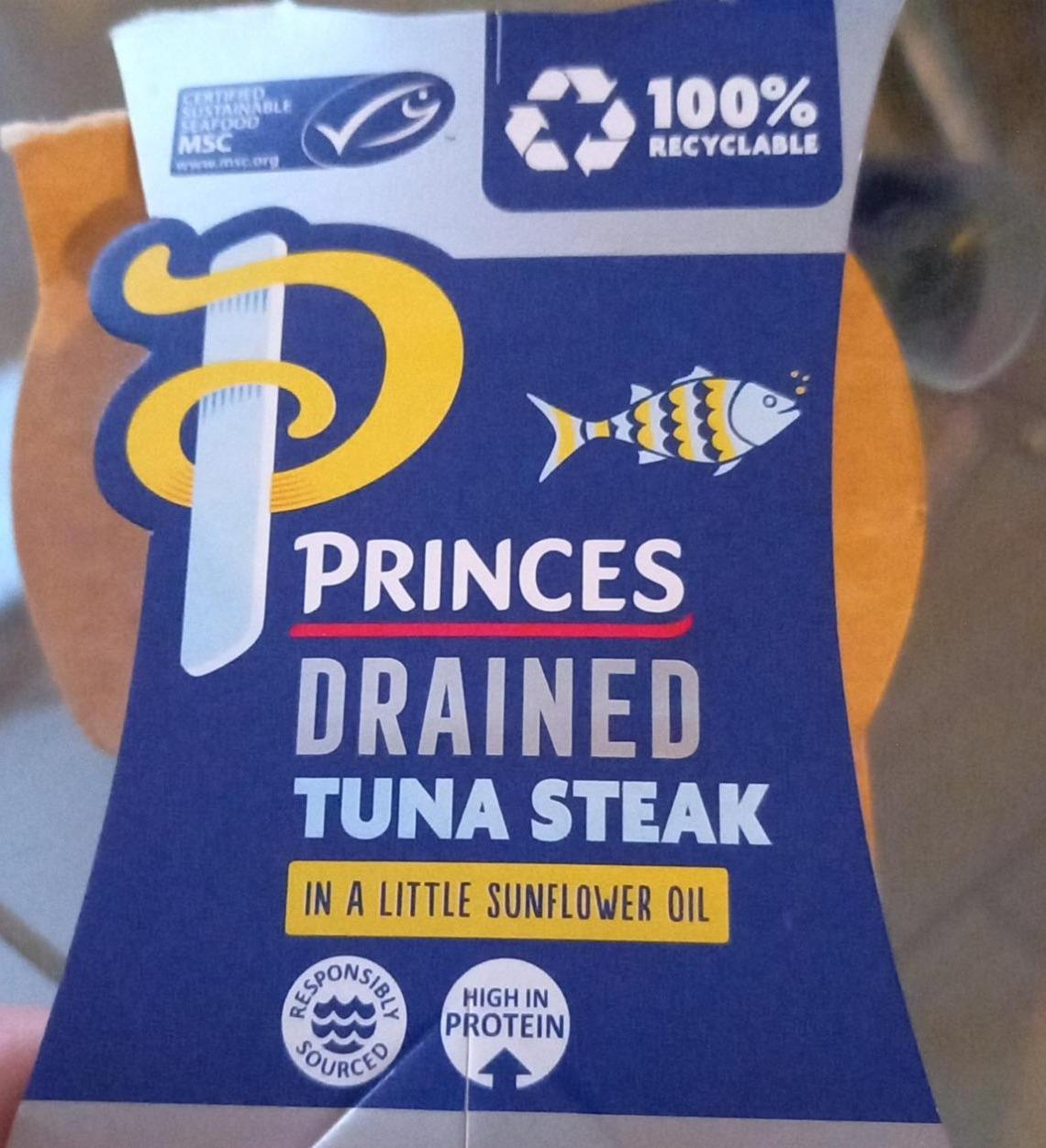 Fotografie - Drained tuna steak in a little sunflower oil Princes