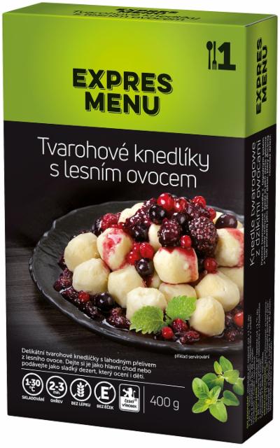 Fotografie - Tvarohové knedlíky s lesním ovocem Expres menu