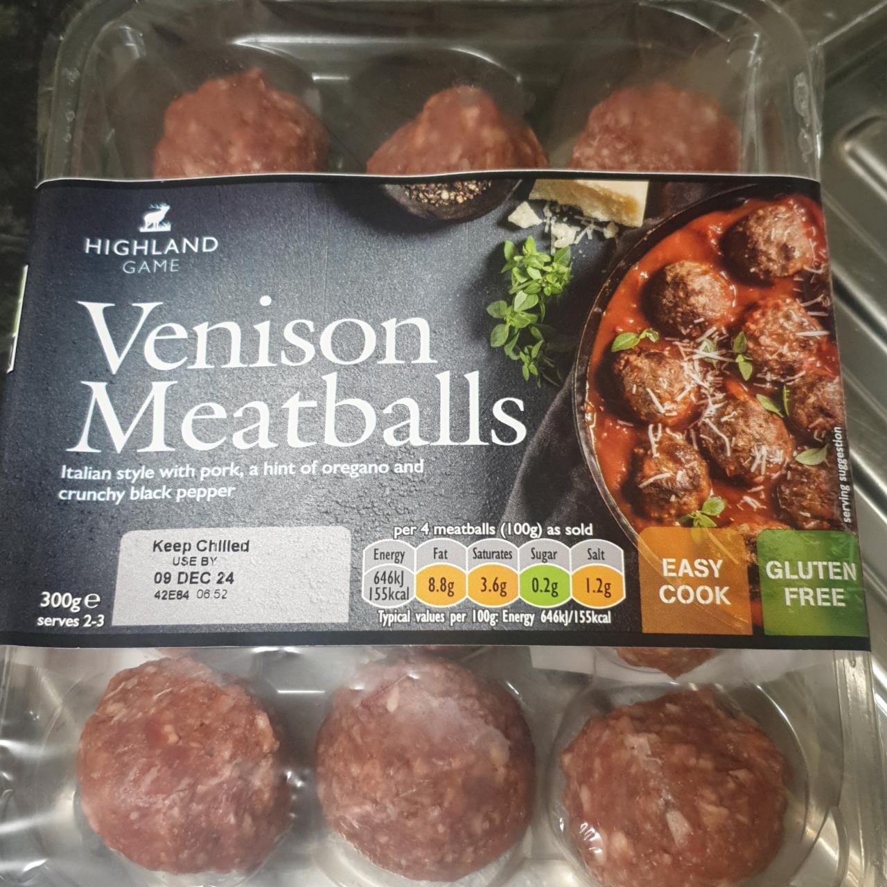 Fotografie - Venison meatballs Highland Game