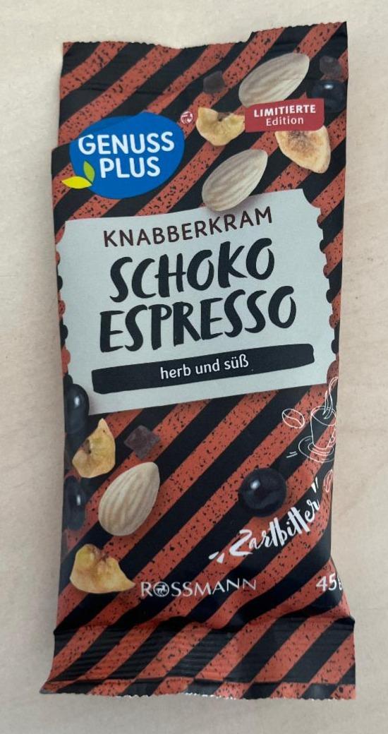 Fotografie - Knabberkram schoko espresso zartbitter Genuss plus